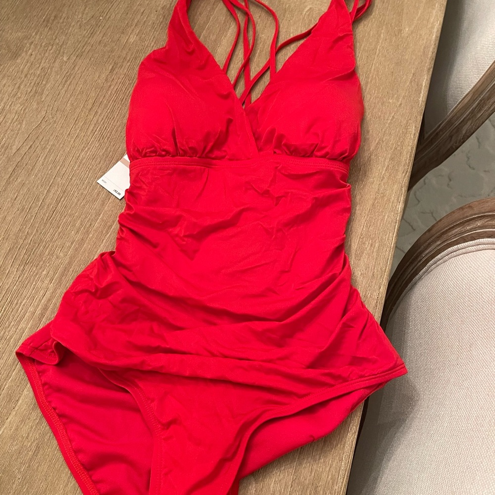 Jantzen size 12 bathing suit Red